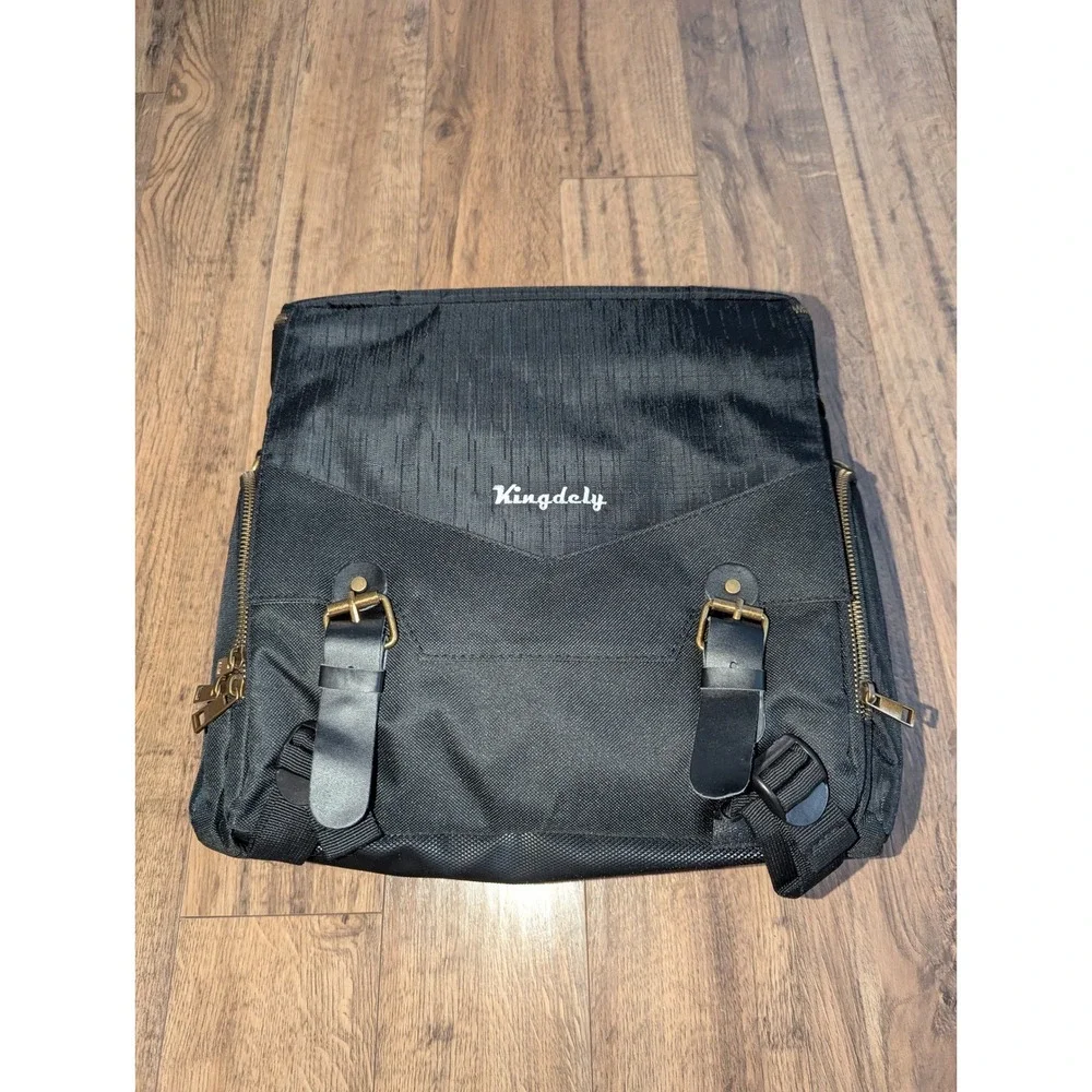 Kingdely Black Tactical Messenger Bag Backpack Padded Tool‎ Gear Organizer Case